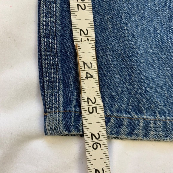 VTG Y2K Carhartt Loose Dungaree Fit B13 DST Skate Blue Jeans 38x26 Cyber Baggy - Picture 5 of 10